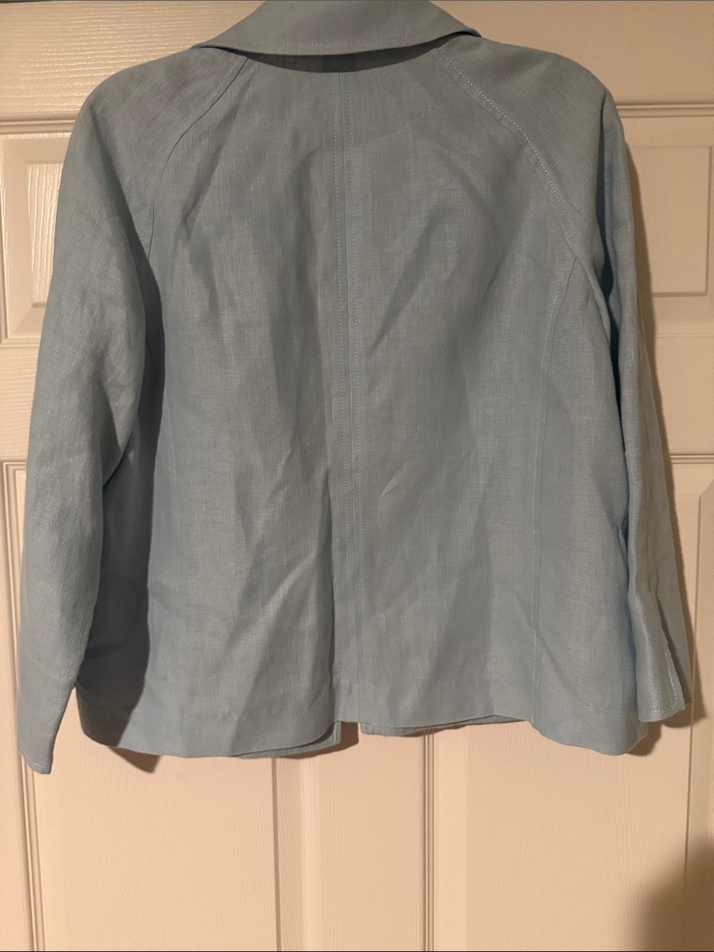 Talbots Pale Blue Two-Piece Skirt Suit - Picture 10 of 12